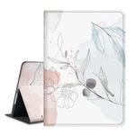 Azmyeuo Cover for iPad 9th/8th/7th Generation, Case for 10.2 Inch iPad 9th/8th/7th Generation 2021/2020/2019 - Premium Folio Stand Case - Auto Wake/Sleep and Multiple Viewing, Scetch Flower