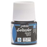 PEBEO 295-019 Setacolor Opaque Fabric Paint Bottle, Black Lake, 45-Milliliter