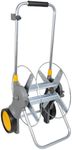 HOZELOCK - Cart Reel Pro Metal 90m (Cart and Fittings Only): Max. Capacity 90m of Ø 12.5mm Hose, Large Wheels for Increased Stability, Storage and Foam on Handle, Supplied with 2 Fittings [2460R0000]