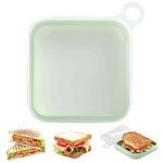 Feibety Portable Lunch Box Sandwich Case for Kids Adult Food Container Food Grade Bento Storage Box Sandwich Box, Meal Prep Containers Dishwasher and Microwave Safe,BPA Free for Picnic,School,Office