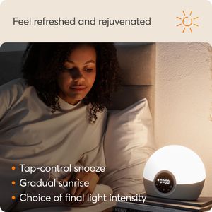 Lumie Bodyclock Spark 100 Wake-Up Alarm Clock – Sunrise Simulation
