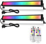 Linke LED Light Bar 25W RGB Disco Lights Wall Washer Light with Remote Control RGB Stage Bar Lights for Home Pub DJ Lights Party Halloween Christmas Festival Decorative Lighting, 2 Pieces