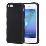 For iPhone SE & 5s & 5 Anti-Gravity Magical Nano-suction Technology Sticky Selfie Protective Case (Black)