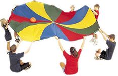 US Games 1040036 Parachute with 24 Handles, 30-Foot