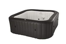 Vito Latest Mspa Portable Hot Tub Square 6 Persons Outdoor Bubble Spa Pool Inflation Smart Filtration, UVC Sanitization Technology, 36 Degree Quick Heating