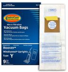 Generic Hoover WindTunnel Type Y Vacuum Bags 9 Pack, Fits Hoover 4010100Y