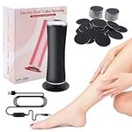 Electric Foot Callus Remover,LXIANGN Electronic Foot File Grinder with Speed Adjustable and 60pcs Replacement Sandpaper Discs,Pedicure Foot File Sander for Men Women Dead Cracked Hard Skin Calluses (#Black)