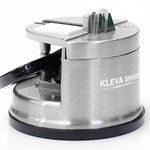 Kleva Sharp Stainless Steel Pro Knife Sharpener - Includes 2nd Stage Ceramic Honing Plate for The Finest of Sharpening.The Real Deal.