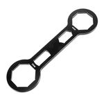 50mm and 46mm Fork Cap Wrench, Bicycle Adjustment Guide Tools Removal and Installation Wrench Spanner Tool Motorcycle Front Shock Absorber Suspension for CRF250R CRF45 Black