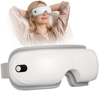 Ekmoey Augenmassagegerät mit Wärme,Vibration & Kompression,Elektrische Augenmassagebrille zur Augenentspannung bei Bildschirmarbeit,Lesen & vor dem Schlafen,Geschenk für Frauen & Männer
