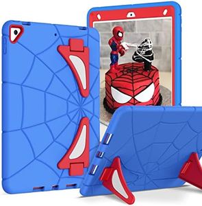 BENTOBEN iPad 9th Generation Case, iPad 8th Gen Case, iPad 7th Gen Case, iPad 10.2 Inch 2021/2020/2019 Case, 2 in 1 Heavy Duty Rugged Shockproof iPad 9th 8th 7th Cases for Kids with Stand, Blue/Red