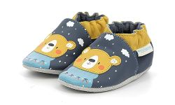 Robeez Baby Boys Snow Bear Crib Shoe, Blue, 1.5 UK Child