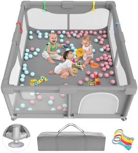 Valquid Baby Playpen, 180X150cm Extra Large Play Pen Babies and Toddlers with Impact Foam and Breathable Mesh, All-Around Safety for Baby, Perfect for Indoor & Outdoor