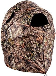 Ameristep Hunting Lightweight Portable Ultra-Compact Easy-Setup 1-Person Deluxe Tent Chair Ground Blind, Mossy Oak Break-Up Country