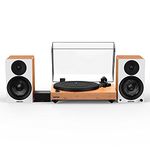 Fluance Reference RT82 High Fidelity Vinyl Turntable with PA10 Phono Preamp and Ai41 Powered 5" Bookshelf Speakers, Ortofon OM10 Cartridge, 90W Class D Amplifier, Bluetooth (Lucky Bamboo)