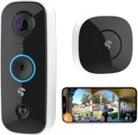 TOUCAN Wireless Video Doorbell with Chime Doorbell | XL Recharable Battery, 1080p HD Video Recording with 180¡ Ultra-Wide View, Two-Way Talk & Siren Alarm