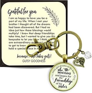 Sister-In-Law Keychain I Dreamed of New Sister Wedding Day Gift From Bride Family Jewelry Gift