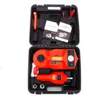 Panana Electric Car Jack Kit 5Ton 12V Portable Hydraulic Jack Vehicle Lift with Impact Wrench and Tire Inflator Pump,Repair Floor Jack for Tire Change with LED Light