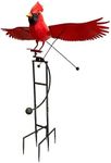 Esschert Staked Metal Giant Flying Cardinal Rocker, 84" H