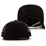 Sullen Men's Lasting Trucker Snapback Hat Black/Black