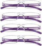 LifeArt 4 Pairs Reading Glasses, Bl