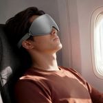 Frido 3D Eye Mask for Men & Women | 100% Blackout Sleep Mask | Zero Pressure Memory Foam for Eyelids & Lashes | Adjustable Straps for Travel & Meditation | Soft Comfortable Night Eye Cover – Grey