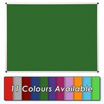 Wonderwall Premium Anti Fade Noticeboard - Aluminium Frame - 120 x 90cm with Fixings (Green)