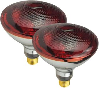 BONGBADA 2 Pack Heat Lamp Infrared Bulbs PAR38 Glass Lamp Bulb for Food Service, Brooder Bulb, Chicks, Pet, Bathroom, Light Therapy Use E26 Base, Flood Light Heat Lamp Bulb. (Red, 250W)