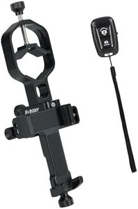 SVBONY SV214 Pro 3-Axis Universal Smartphone Adapter, Digiscoping Adapter with Remote Control Support 28 to 48mm Eyepiece Diameter, for Capture Images Through Telescope Spotting Scope