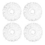 360° Spin Mop Replacement Head,Universal Rotating Mops Head Refill, Microfiber Washable Mop System Home Floor Cleaning Tools (Pack of 4)