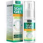 Scar Remover Gel,Advanced Silicone Scar Gel,Scar Removal Cream Gel, Stretch Mark Cream, Scar Cream for Old and New Scars