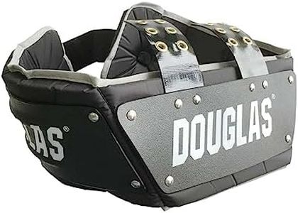 Douglas Football Adult/Junior Adjustable 4" Destroyer-2 D2 Rib Pad Protector Combo (Black/White)