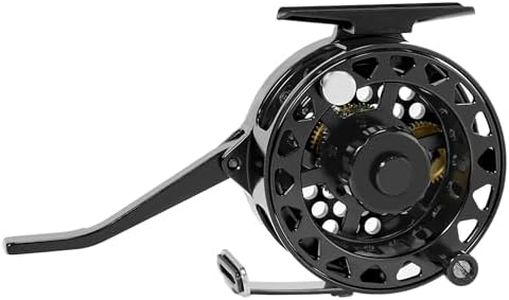 Semi-Automatic Fly Reel with Adjustable Drag Quick Spool Removal Made of CNC Machined Aluminum for Freshwater Lake River Trout Fly Fishing