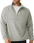 Opomelo Men's Athletic Quarter Zip Pullover Golf Hiking Running Lightweight Jacket Workout Sweatshirt With Pocket