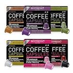 Bestpresso Coffee for Nespresso Original Machine 120 pods Certified Genuine Espresso Variety Pack Pods Compatible with Nespresso Original