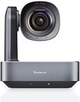 Tenveo 4K PTZ Camera with 12X Optical Zoom USB3.0/HDMI/RJ45/PoE Live Streaming Camera Wide View Angle Conference Room Camera Works with Skype Teams Zoom OBS YouTube for Meetings Education Church