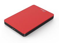 Sonnics 640GB Red External Portable Hard drive USB 3.0 super fast transfer speed for use with Windows PC, Apple Mac, Smart tv, XBOX ONE & PS4