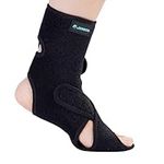 JOMECA Drop Foot Brace with Arch Support, Medical Grade Adjustable AFO & Foot Orthosis Brace for Walking, Relieve the Instability of Lower Limbs by MS, TBI, Stroke, Cerebral Palsy, Fracture (Left, Large)