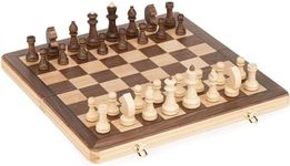 Lingle 15” Wooden Folding Chess Set