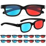 Generic Stereo Glasses Red-Blue 3D Glasses:10 pcs,3D Glasses 3D Style Glasses for 3D Movies Games/Viewing Glasses/TV/Movie