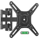 ELIVED UL Listed Full Motion TV Monitor Wall Mount for Most 14-42 Inch LED LCD Flat Screen TVs & Monitors, Swivels Tilts Extension Rotation, TV Mount Bracket Max VESA 200x200mm, up to 44 lbs.