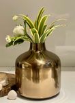 Urban Born Metal Flower Vase For Home Decor And Living Room Vintage Decor Antique Decor For Home Decor (18 X 18 X 18 Cm, Shiny Copper)