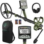 Gbnryg Professional Metal Detector for Adults,12" IP68 Waterproof Search Coil with LCD Backlight,5 Modes Gold Detector,Advanced DSP Chip&High Accuracy System for Beach/Gold Hunting