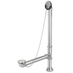 KINGSTON BRASS CC2091 Brass Claw Foot Bath Drain, Polished Chrome, 27"