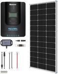 Renogy 100 Watt 12 Volt Off Grid Solar Premium Kit with Monocrystalline Solar Panel and 20A MPPT Rover Controller