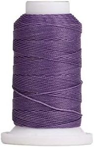 WUTA Leather Sewing Round Waxed Thread Polyster Hand Sewing Line Leather Work Cord Tool DIY 28 Colors Available (Lilac Blue, 0.65mm)