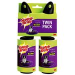 Scotch-Brite Pet Hair & Lint Roller, Twin Pack, 2 Rollers, 56 Sheets Per Roller, 672 Sheets Total, Works Great On Pet Hair