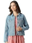 Dream of Glory Inc. Women's Denim Jacket (DOGI-W-DJ-PWD-BLUE_3XL)