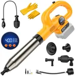 Ecarke 2-in-1 Electric Toilet Plunger & Inflator Compatible with DeWalt 20V Battery-LCD Digitally Adjusted & 5 Heads,High Pressure Unclogger for Toilet,Drain Unclogging&Outdoor Inflation-Tool Only