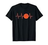 Basketball Heartbeat BBall Gift T-S